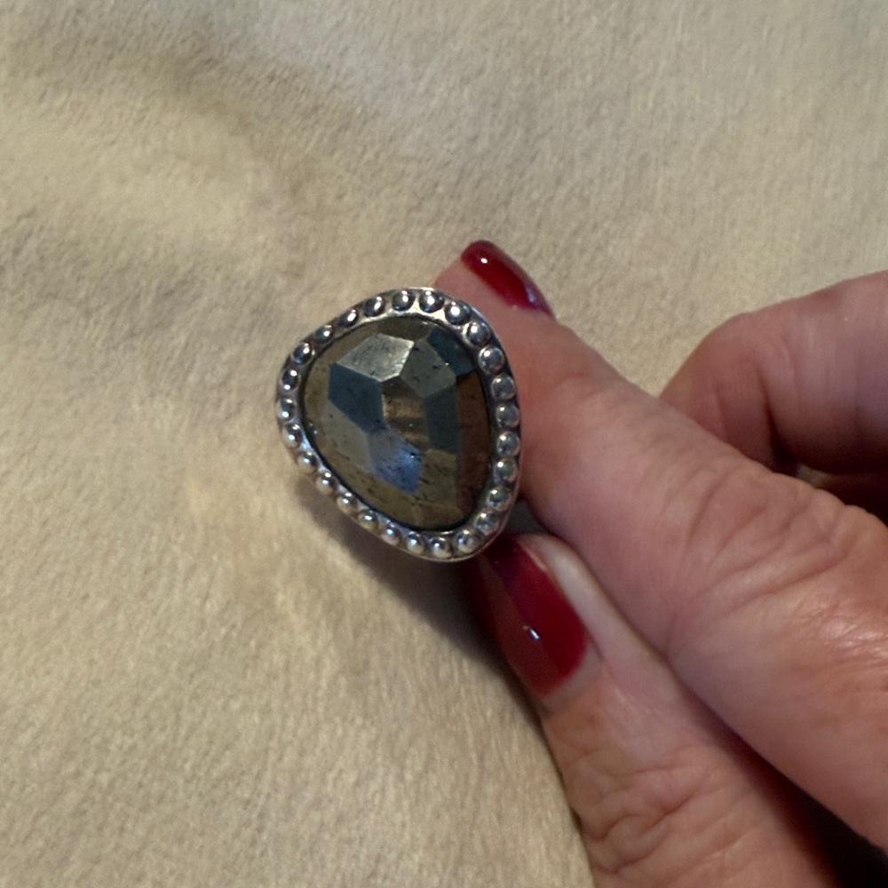 Silpada Silver Faceted Ring